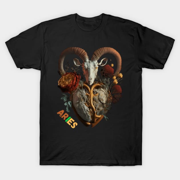 The Aries Design: Embrace Boldness and Fearless Style T-Shirt by panMN